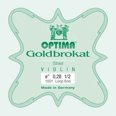 Optima Goldbrokat E-streng 1/2-violin, 0,28 mm, løkke