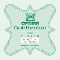 Optima Goldbrokat E-streng 1/4-violin, 0,27 mm, kugle