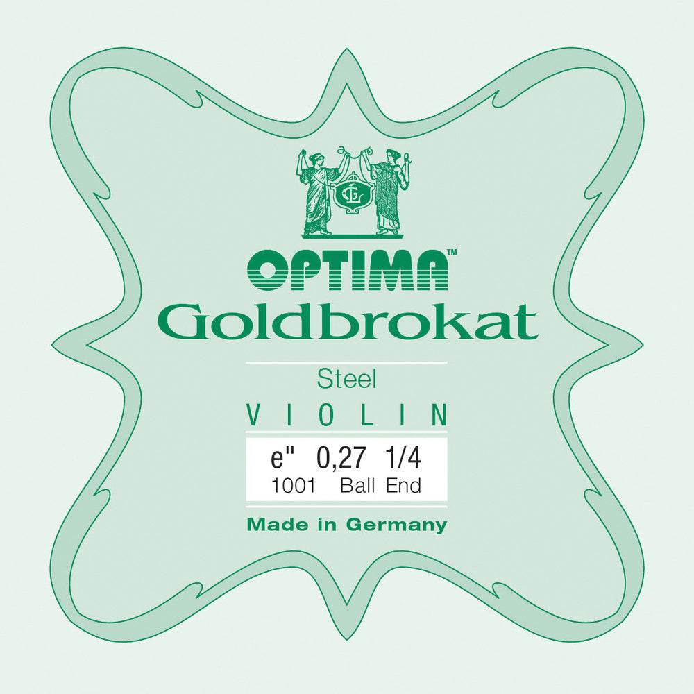 Optima Goldbrokat E-streng 1/4-violin, 0,27 mm, kugle