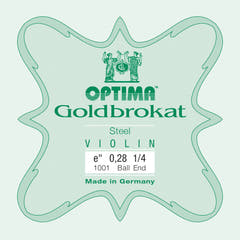 Optima Goldbrokat E-streng 1/4-violin, 0,28 mm, kugle