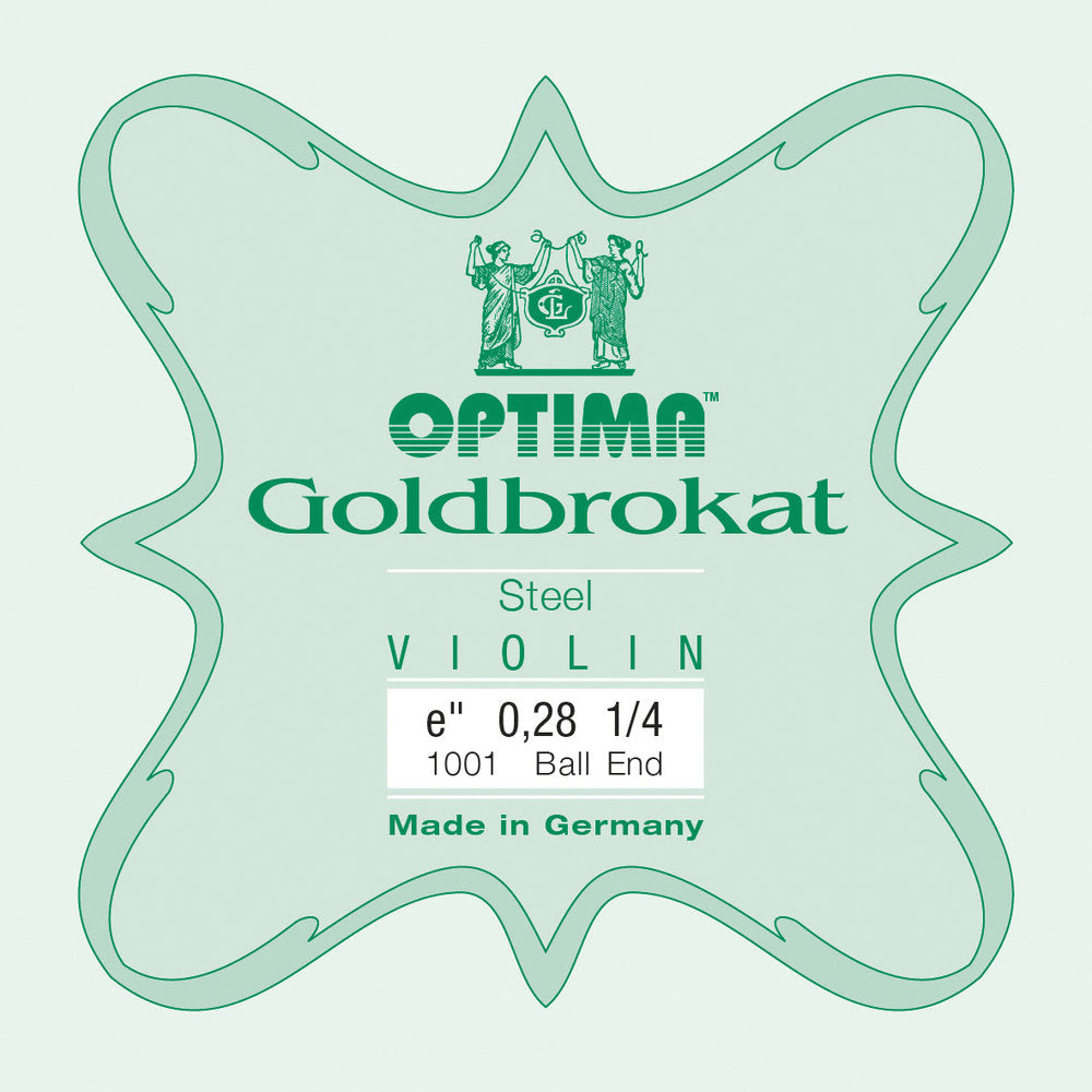 Optima Goldbrokat E-streng 1/4-violin, 0,28 mm, kugle