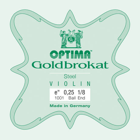 Optima Goldbrokat E-streng 1/8-violin, 0,25 mm, kugle