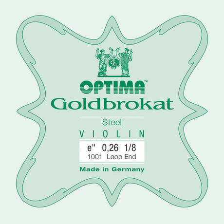 Optima Goldbrokat E-streng 1/8-violin, 0,26 mm, løkke