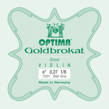 Optima Goldbrokat E-streng 1/8-violin, 0,27 mm, kugle