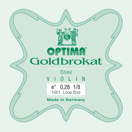Optima Goldbrokat E-streng 1/8-violin, 0,28 mm, løkke