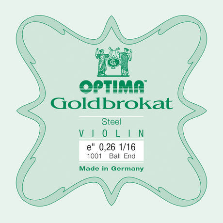 Optima Goldbrokat E-streng 1/16-violin, 0,26 mm, kugle