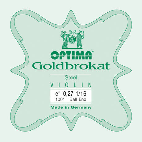 Optima Goldbrokat E-streng 1/16-violin, 0,27 mm, kugle