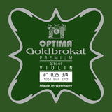 Optima Goldbrokat Premium E-streng 3/4-violin, 0,25 mm, kugle