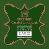 Optima Goldbrokat Premium Brassed E-streng 1/4-violin, 0,25 mm, løkke