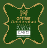 Optima Goldbrokat 24K Gold E-streng 4/4-violin, 0,26 mm, kugle