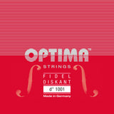 Optima 1001 streng D1 til 6-strenget sopranfidel, sølvstål