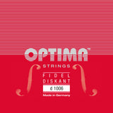 Optima 1006 streng D6 til 6-strenget sopranfidel, kromnikkel