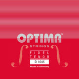 Optima 1046 streng D6 til 6-strenget tenorfidel, forsølvet