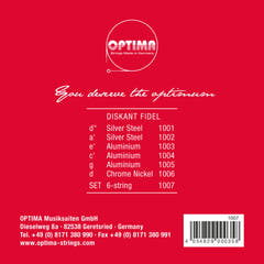 Optima Fidel strings Steel - Set 6-string (1007)