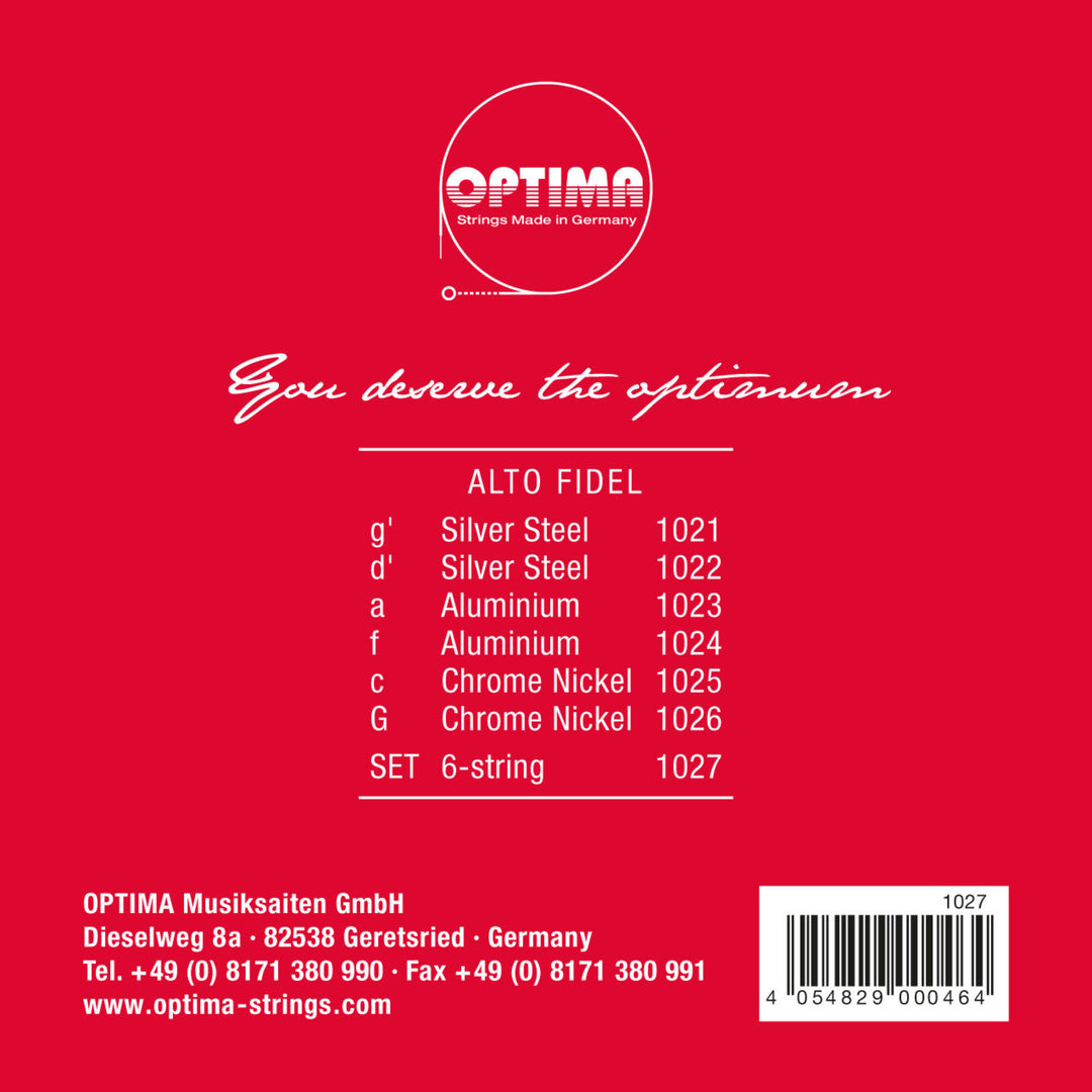 Optima Fidel strings Steel - Set 6-string (1027)