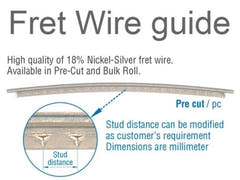 Partsland Fretwire Nickel silver - b:2.0 x a:2.8 mm (Classical Guitar)