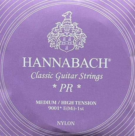 Hannabach 900 E1 diskantstreng, klassisk guitar, medium/high tension