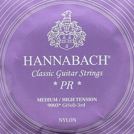 Hannabach 900 G3 diskantstreng, klassisk guitar, medium/high tension