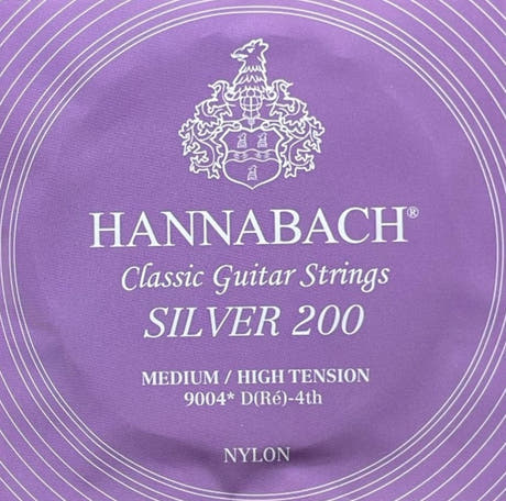 Hannabach 900 D4 basstreng til klassisk guitar, medium/high tension