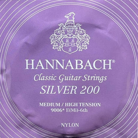 Hannabach 900 E6 basstreng til klassisk guitar, medium/high tension