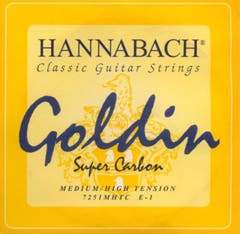 Hannabach 725 E1 diskantstreng, klassisk guitar, medium/high tension