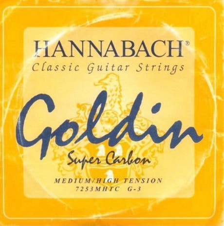 Hannabach 725 G3 diskantstreng, klassisk guitar, medium/high tension
