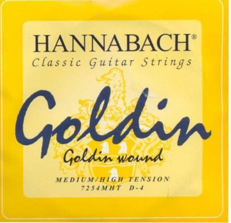 Hannabach 725 D4 basstreng til klassisk guitar, medium/high tension