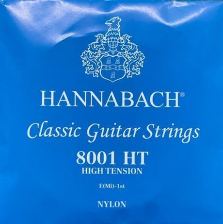 Hannabach 800 E1 diskantstreng til klassisk guitar, high tension