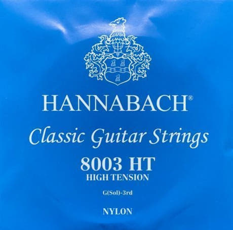 Hannabach 800 G3 diskantstreng til klassisk guitar, high tension
