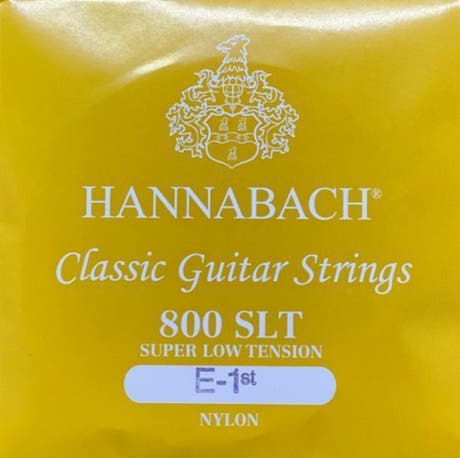 Hannabach 800 E1 diskantstreng til klassisk guitar, super low tension
