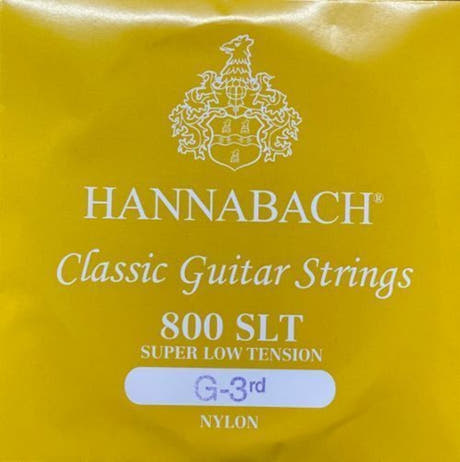 Hannabach 800 G3 diskantstreng til klassisk guitar, super low tension