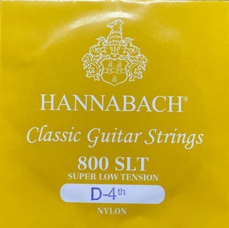 Hannabach 800 D4 basstreng til klassisk guitar, super low tension