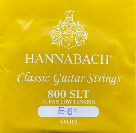 Hannabach 800 E6 basstreng til klassisk guitar, super low tension