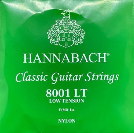Hannabach 800 E1 diskantstreng til klassisk guitar, low tension