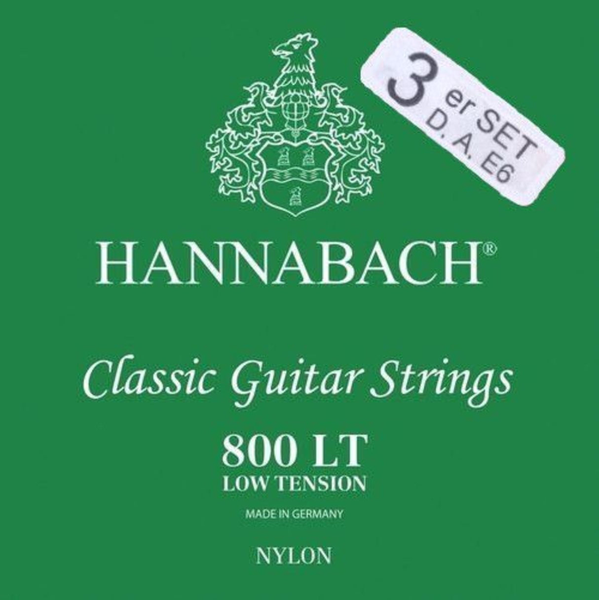 Hannabach Strings for classic guitar Serie 800 Low tension Silver plated - Set of 3 bass (8007LT)