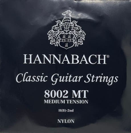 Hannabach 800 H/B2 diskantstreng til klassisk guitar, medium tension