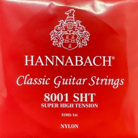 Hannabach 800 E1 diskantstreng til klassisk guitar, super high tension