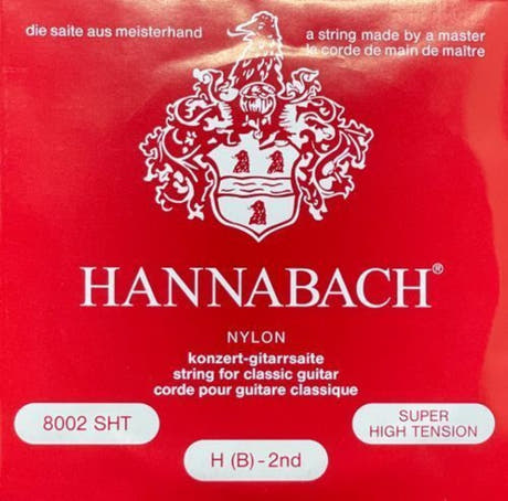 Hannabach 800 H/B2 diskantstreng, klassisk guitar, super high tension