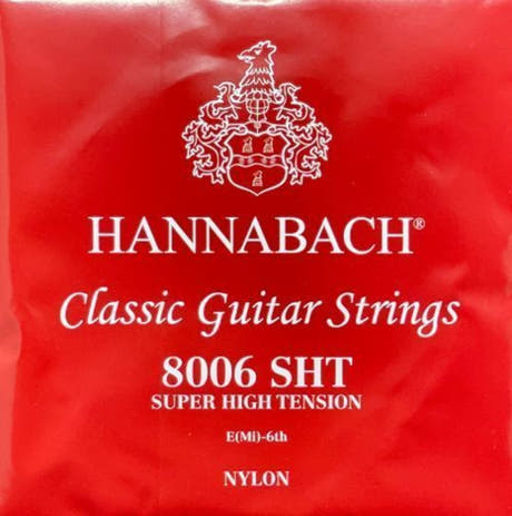 Hannabach 800 E6 basstreng til klassisk guitar, super high tension