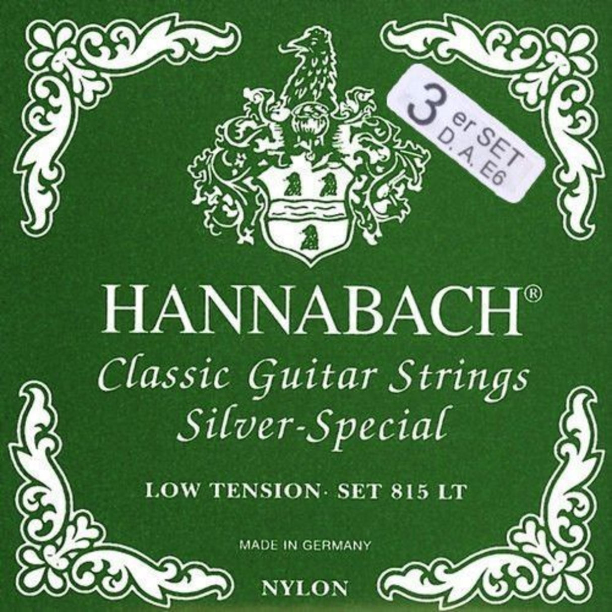 Hannabach Strings for classic guitar Serie 815 Low tension Silver special - Set of 3 bass (8157LT)