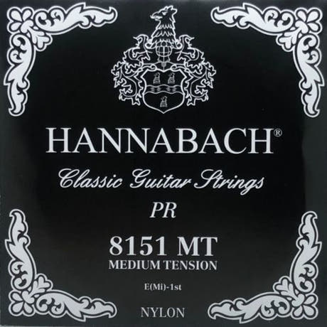 Hannabach 815 E1 diskantstreng til klassisk guitar, medium tension