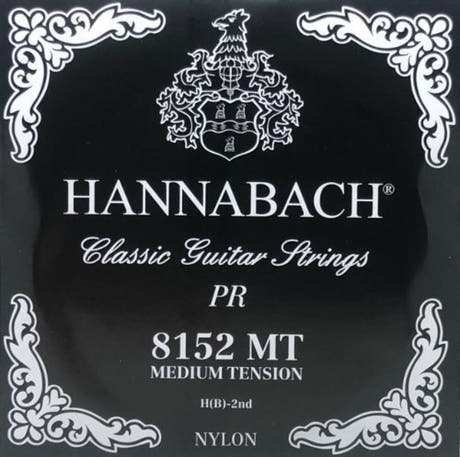 Hannabach 815 H/B2 diskantstreng til klassisk guitar, medium tension