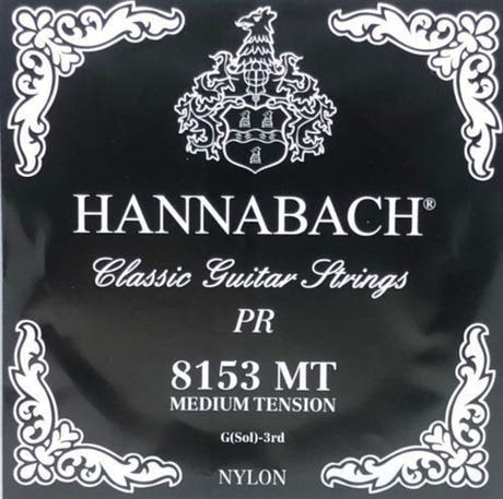 Hannabach 815 G3 diskantstreng til klassisk guitar, medium tension