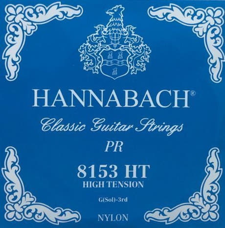 Hannabach 815 G3 diskantstreng til klassisk guitar, high tension