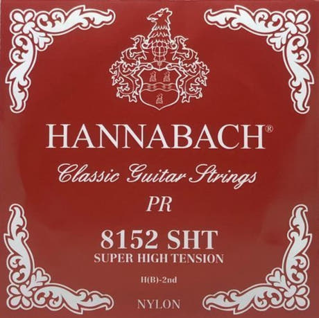 Hannabach 815 H/B2 diskantstreng, klassisk guitar, super high tension