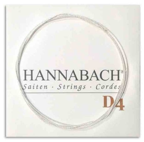 Hannabach 890 1/8 D4 basstreng til børneguitar, medium tension