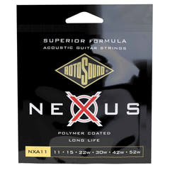 Rotosound Strings for Acoustic Guitar Nexus Coated - Set Light 11-52 (NXA11)