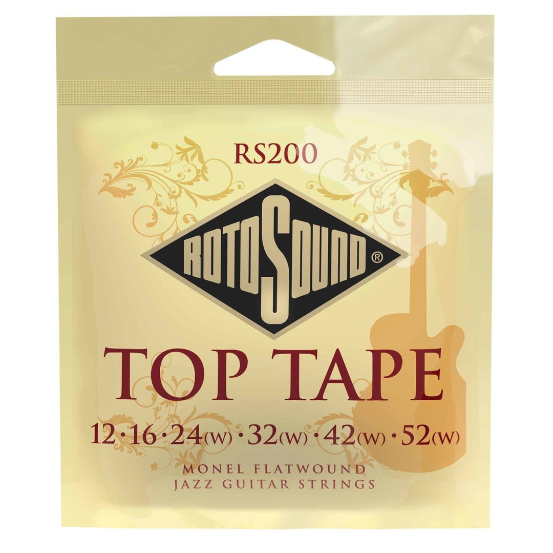 Rotosound Jazz Guitar Strings Flatwound - Set Flatwound 12-52 (RS200)