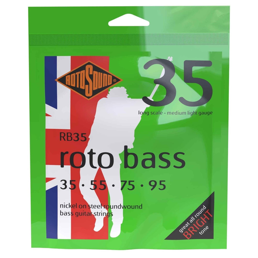 Rotosound E-Bass Strings Roto Bass - Set 4-string Nickel Medium Light 35-95 (RB35)