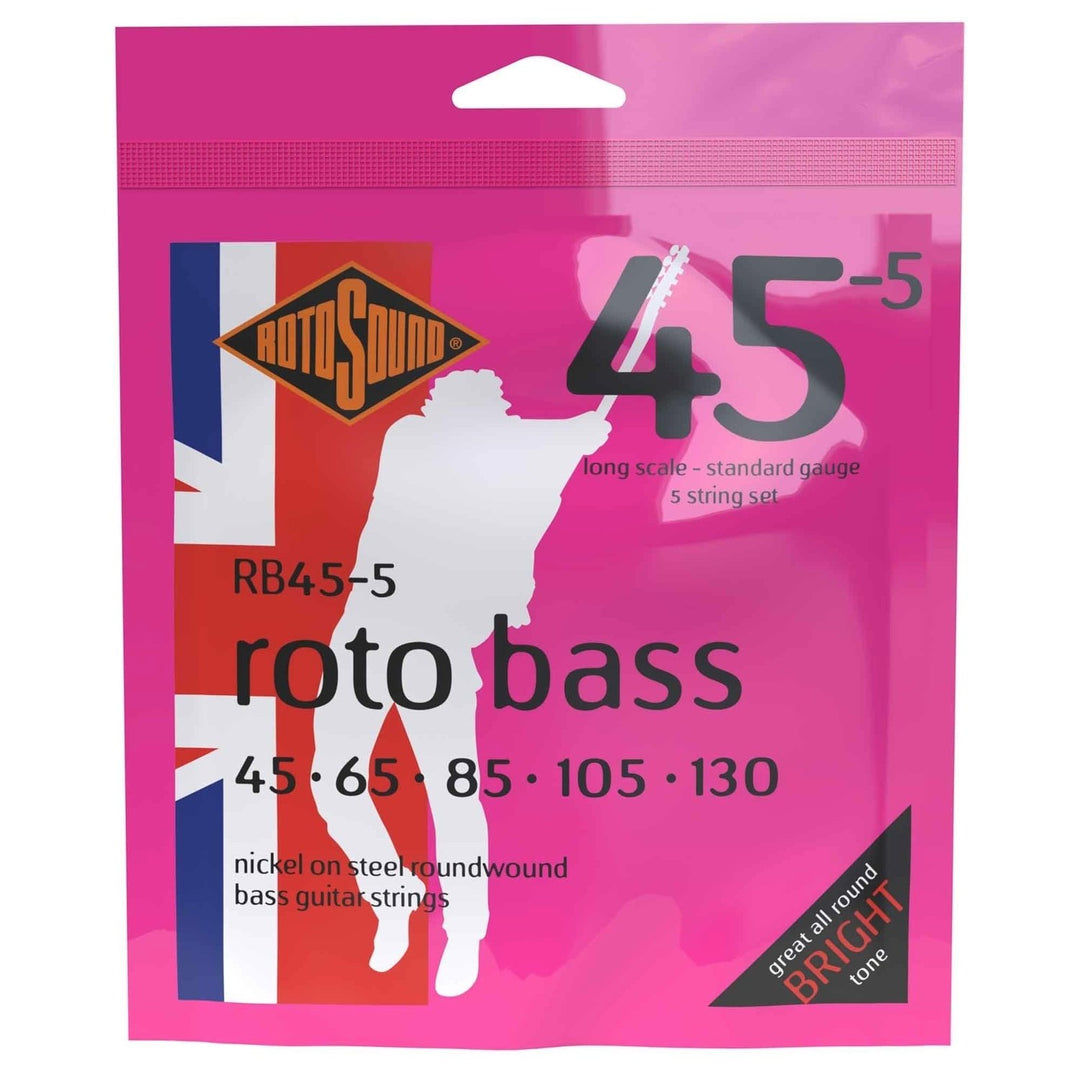 Rotosound E-Bass Strings Roto Bass - Set 5-string Nickel Standard 45-130 (RB45-5)